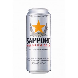 Cerveza Sapporo Lager Can 500ml