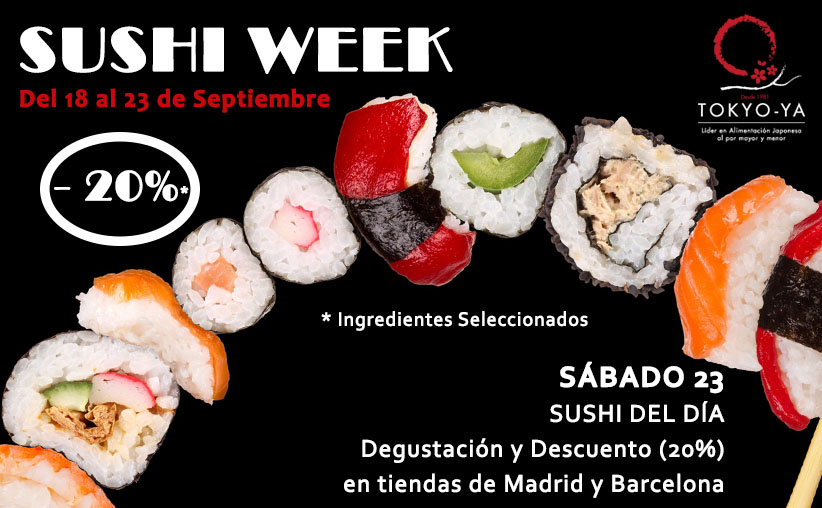 Sushi Week desde el 18 al 23 de Septiembre