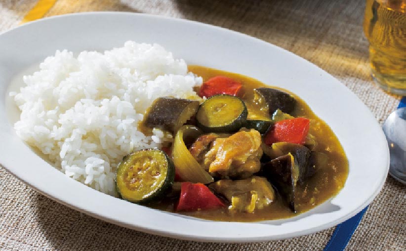 Curry con Verduras de Verano