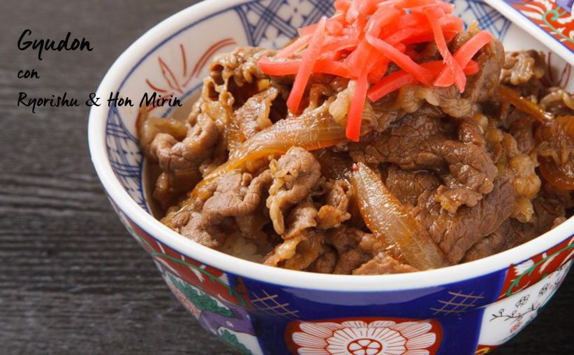 Gyudon, ternera con Ryorishu y Hon Mirin